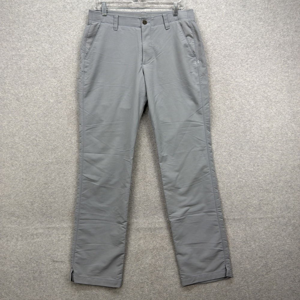 Under Armour‎ Pants Mens 34x34 Gray Match Play Golf Vented Hem Performance Tech